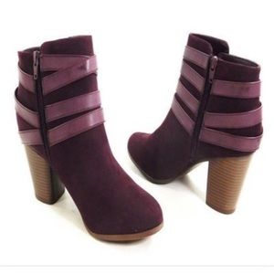 Material Girl purple booties